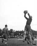 Nochmals der FCB-Torhüter Paul Wechlin im Match FC Nordstern - FC Basel im Stadion Rankhof 1944 