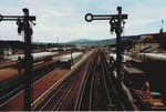 Der Bahnhof Weil am Rhein mit Blick Richtung Norden, 1982  