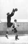 FCB-Torhüter Paul Wechlin während eines wichtigen Spiels auf dem Landhof 1946 ?