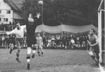Der FCB-Torhüter Paul Wechlin im Fussballspiel FC Brühl St.Gallen - FC Basel am 14.Juli 1941