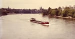 Das Tankschiff «Primula» der Schweizerischen Reederei in Basel auf Bergfahrt Richtung Auhafen, 60er-Jahre, Foto: ??? Franz Bachmann??