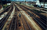 Die Ausfahrt im Bahnhof Weil am Rhein Richtung Basel 1982