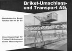 Inserat der «Briket-Umschlags und Transport AG» in der Zeitschrift «Strom und See» 1964