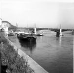 Bergung der havarierten «TS Padella» an der Johanniterbrücke ab dem 20. Oktober 1960