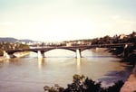 Blick von der Pfalz auf die Wettsteinbrücke, 1987