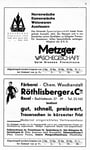 9) Metzger Wäschegeschäft  /   Röthlisberger & Cie Färberei