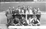 Die Mannschaft des FC Basel in Freiburg i.Br. im Jahre 1939 (2.v.links Paul Wechlin)