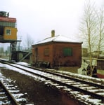 Die Überreste der grossen SRN-Abfüllanlage an der Westquaistrasse, 1983