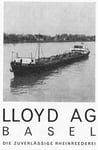 Inserat der «Rheinreederei Lloyd Basel» in der Zeitschrift «Strom und See» 1964