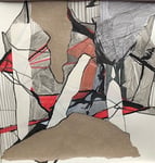 Collage auf Papier 20x20cm