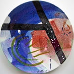 majolika auf keramik, dm. 30cm