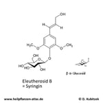 Eleutherosid B (Syringin), Strukturformel