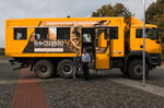 Tagebau Mannschaftstransportfahrzeug sowohl für den Besuch mit Excursio als auch die Einfahrt der Mannschaft in die Grube