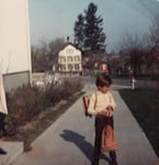 Sili's 1. Schultag (7-jährig, 1971)