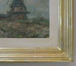 Schöner alter Rahmen, neu gearbeitet in 21-karätigem Gelbgold über Echtsilber