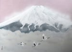 富士翔鶴　P40号　（02）　紙本彩色　©INOUE KIYOHARU