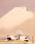 里の富士　F3号　紙本彩色　©INOUE KIYOHARU