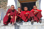 Junge Mönche, Nyingma-Kloster, Marpha, Mustang