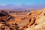Blick von Pietra del Coyote nach San Pedro de Atacama, Chile