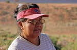 Navaho-Indianerin, Monument Valley, Arizona
