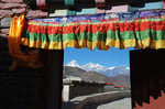 Dhaulagiri-Massiv vom Kloster Jharkot aus, Muktinath, Mustang