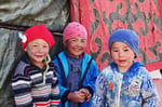 Kirgisen-Kinder im Pamir bei Alichur, Tadschikistan