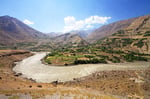 Panj, Grenzfluss zwischen Tadschikistan und Afghanistan