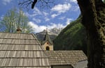 Kirche Heilige Maria Loreto, Trenta, Soca-Tal, Julische Alpen, Slowenien
