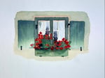 17 Blumen am Fenster 24x32