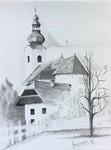 17 Viktring Stein Kirche 35x26