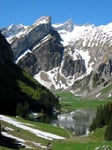 Seealpsee von Hütten her