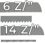 6" und 14" Sägeblätter