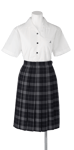 城ノ内中等教育学校女子夏制服(半袖開襟ブラウス着用)