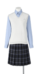 城東高校女子夏制服(コットンベスト着用)