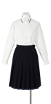 小松島西高校女子合い制服(長袖ブラウス着用)