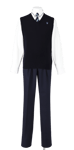 城西高校男子合い制服(ニットベスト着用)