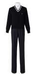 川島中学校合い制服(セーター着用)