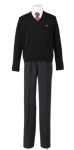 鳴門渦潮高校男子合い制服(セーター着用)