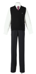 鳴門渦潮高校男子合い制服(ニットベスト着用)