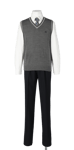 城北高校男子合い制服(ニットベスト着用)
