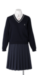 川島中学校合い制服(セーター着用)