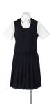小松島西高校女子夏制服(かぶりベスト着用)