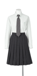 城南高校女子合い制服(長袖ブラウス着用)