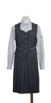徳島商業高校女子合い制服(ベスト着用)