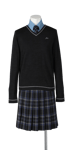 城東高校女子合い制服(セーター着用)