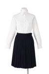 名西高校女子合い制服(長袖ブラウス着用)