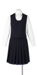 小松島西高校女子合い制服(かぶりベスト着用)