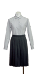徳島商業高校女子合い制服(長袖ブラウス着用)