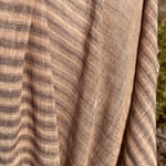 ボカシ織 柿渋染めショートストールK25128