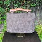 シルク柿渋染めバッグ25044